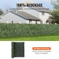 VEVOR Ivy Privacy Fence, Τεχνητή πράσινη οθόνη τοίχου 1,5 x 2,5 m, Greenery Ivy Fence με διχτυωτό πανί και ενισχυμένη άρθρωση, Faux Hedges Διακόσμηση αμπελόφυλλων για εξωτερικό κήπο, αυλή, μπαλκόνι