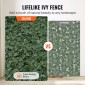 VEVOR Ivy Privacy Fence, Τεχνητή πράσινη οθόνη τοίχου 1,5 x 2,5 m, Greenery Ivy Fence με διχτυωτό πανί και ενισχυμένη άρθρωση, Faux Hedges Διακόσμηση αμπελόφυλλων για εξωτερικό κήπο, αυλή, μπαλκόνι