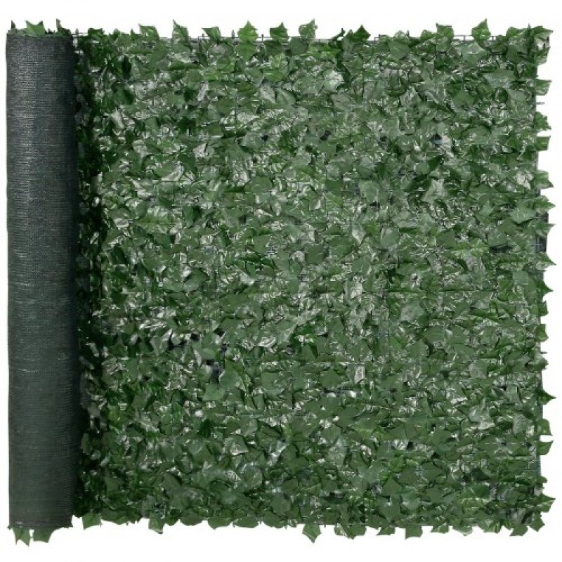 VEVOR Ivy Privacy Fence, Τεχνητή πράσινη οθόνη τοίχου 1,5 x 2,5 m, Greenery Ivy Fence με διχτυωτό πανί και ενισχυμένη άρθρωση, Faux Hedges Διακόσμηση αμπελόφυλλων για εξωτερικό κήπο, αυλή, μπαλκόνι