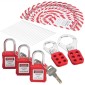 VEVOR Electrical Lockout Tagout Kit, 60 PCS Safety Lockout Tagout Station Περιλαμβάνει λουκέτα, Hasps, Tags, Nylon Ties, Expansion Kit και Lockout Station Board, για βιομηχανική, ηλεκτρική ενέργεια