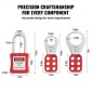 VEVOR Electrical Lockout Tagout Kit, 60 PCS Safety Lockout Tagout Station Περιλαμβάνει λουκέτα, Hasps, Tags, Nylon Ties, Expansion Kit και Lockout Station Board, για βιομηχανική, ηλεκτρική ενέργεια