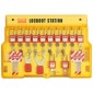 VEVOR Electrical Lockout Tagout Kit, 60 PCS Safety Lockout Tagout Station Περιλαμβάνει λουκέτα, Hasps, Tags, Nylon Ties, Expansion Kit και Lockout Station Board, για βιομηχανική, ηλεκτρική ενέργεια