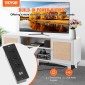Βάση τηλεόρασης VEVOR Rattan 191cm Ντουλάπι τηλεόρασης Boho Ντουλάπι τηλεόρασης Λευκό