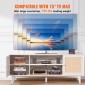 Βάση τηλεόρασης VEVOR Rattan 191cm Ντουλάπι τηλεόρασης Boho Ντουλάπι τηλεόρασης Λευκό