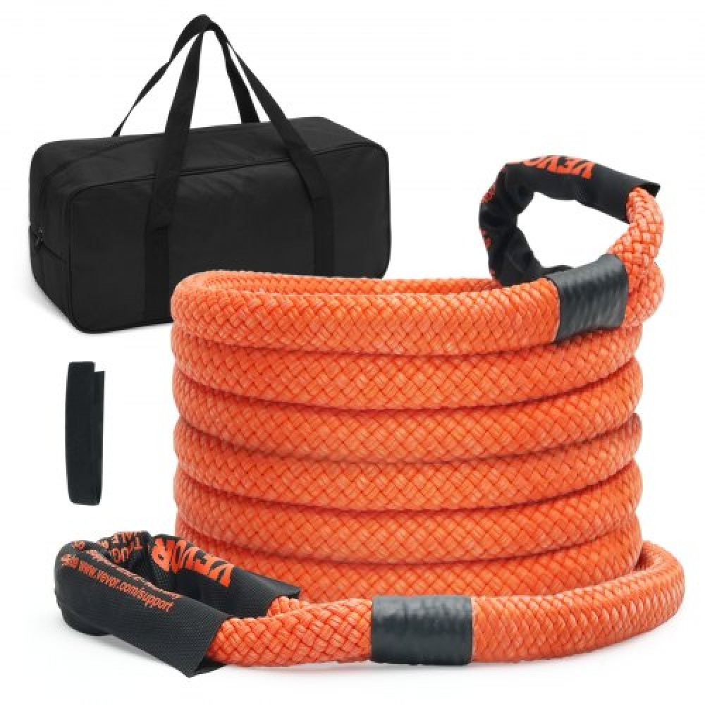 VEVOR 7/8" (2,2 cm) x 20'/6,1 m Kinetic Recovery Tow Rope 30,580 lbs/13,876,4 kg, Heavy-Duty Off Road Snatch Strap, Extreme Duty 30% Elasticity Energy Snatch Strap για Jeep CarSUV Truck ATV