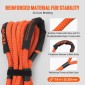 VEVOR 7/8" (2,2 cm) x 20'/6,1 m Kinetic Recovery Tow Rope 30,580 lbs/13,876,4 kg, Heavy-Duty Off Road Snatch Strap, Extreme Duty 30% Elasticity Energy Snatch Strap για Jeep CarSUV Truck ATV