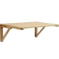 VEVOR Επιτοίχιο Πτυσσόμενο Τραπέζι, 31,5" x 23,62" Επιτοίχιο Πτυσσόμενο Τραπέζι, Ξύλινο Επιπλωτό Γραφείο με Σιδερένιο Στήριγμα, Πτυσσόμενο Γραφείο για Μικρούς Χώρους, Γραφείο σπιτιού, Τραπεζαρία, Πλυντήριο ρούχων, Κουζίνα, Μπαρ