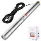 Υποβρύχια αντλία VEVOR Deep Well, 2200W 230V, 9,8 m³/h Ροή 144 m Κεφαλή, με καλώδιο 19,4 m & εξωτερικό κιβώτιο ελέγχου, Αντλίες νερού από ανοξείδωτο χάλυβα για βιομηχανική άρδευση και οικιακή χρήση, IP68 αδιάβροχο