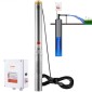 Υποβρύχια αντλία VEVOR Deep Well, 2200W 230V, 9,8 m³/h Ροή 144 m Κεφαλή, με καλώδιο 19,4 m & εξωτερικό κιβώτιο ελέγχου, Αντλίες νερού από ανοξείδωτο χάλυβα για βιομηχανική άρδευση και οικιακή χρήση, IP68 αδιάβροχο
