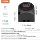 VEVOR Dual Battery Isolator Kit, 12V 140Amp, χειροκίνητες και αυτόματες λειτουργίες VSR Voltage Sensitive Relay με οθόνη LCD, Smart Battery Isolator for ATV UTV RV Camper Off-Road Vehicle Caravan Truck Boat Yacht