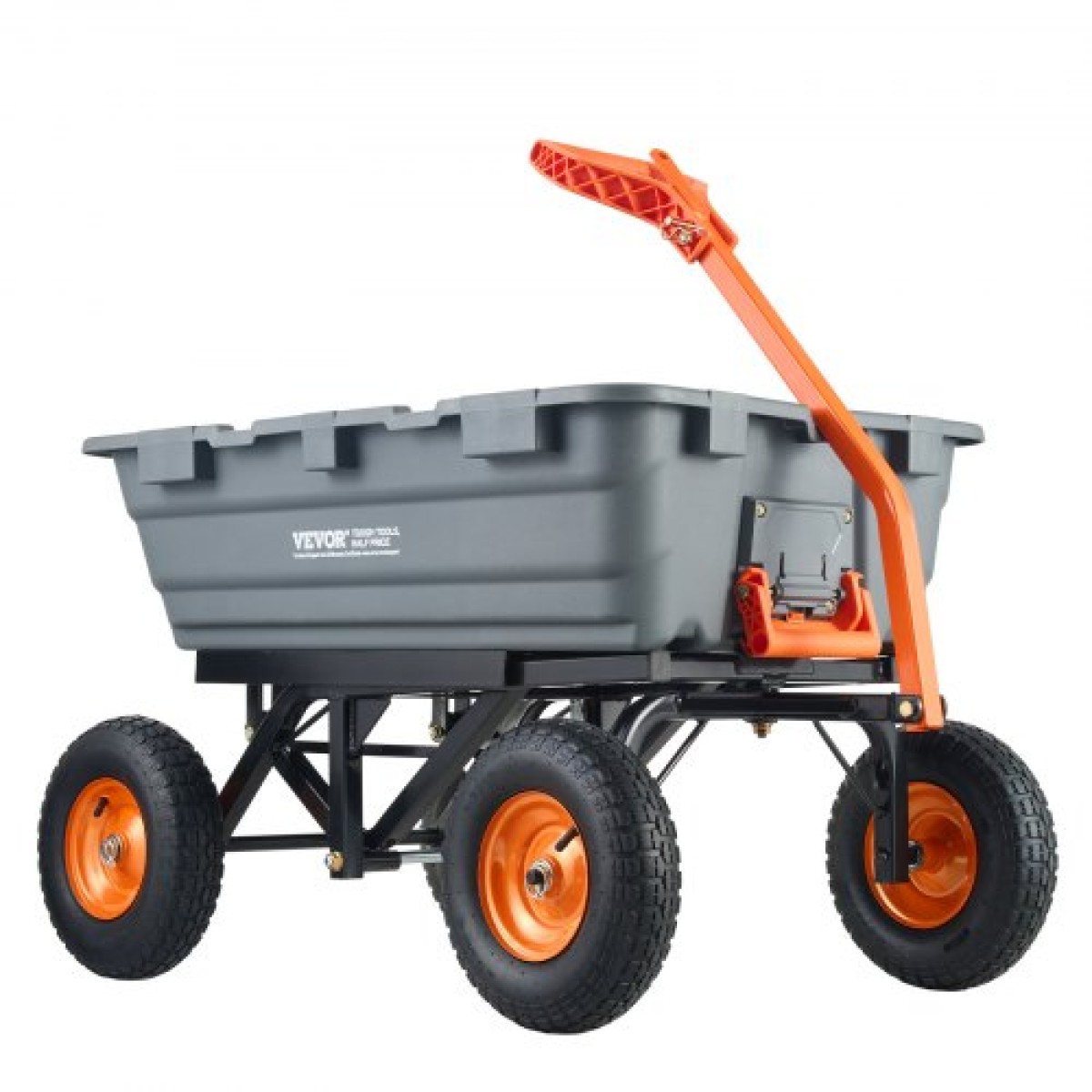 VEVOR Poly Garden Dump Cart Heavy-ty Yard Carts and Wagons 1500 lbs/680,4 kg 13"/33 cm Ελαστικά