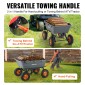 VEVOR Poly Garden Dump Cart Heavy-ty Yard Carts and Wagons 1500 lbs/680,4 kg 13"/33 cm Ελαστικά