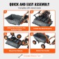 VEVOR Poly Garden Dump Cart Heavy-ty Yard Carts and Wagons 1500 lbs/680,4 kg 13"/33 cm Ελαστικά