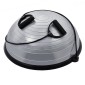 VEVOR Half Exercise Ball Trainer, 23 ιντσών Balance Ball Trainer, 660lbs Capacity Stability Ball, Yoga Ball with Resistance Bands & Foot Pump, Strength Fitness Ball for Home Gym, Full Body Workout, Γκρι