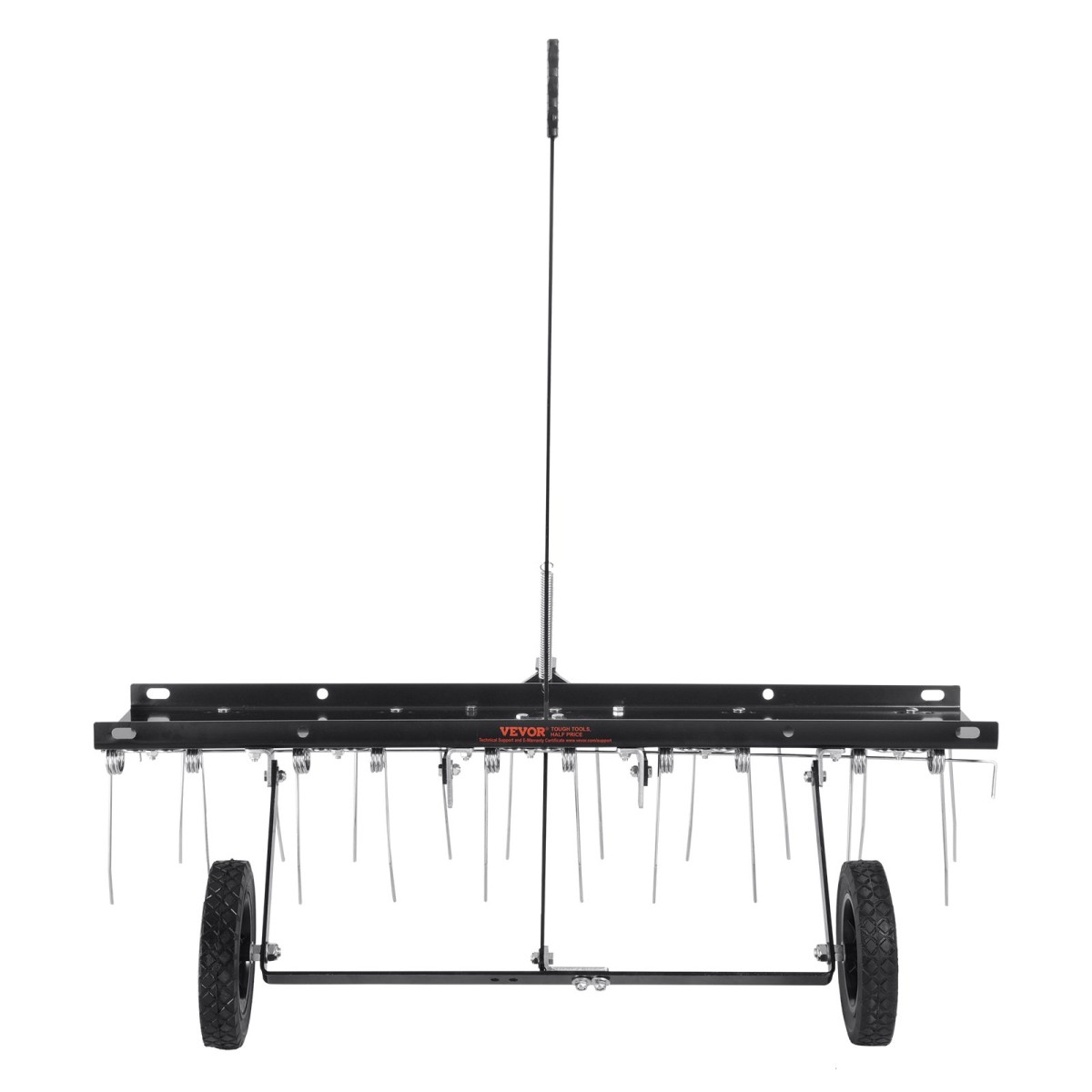 VEVOR Tow Behind Dethatcher, 40 ιντσών Row Dethatcher με 20 Spring Steel Tines, Lawn Dethatcher Rake για ATV ή Mower, Tow Behind Lawn Rake with Lift Handle for Garden Farm Grass