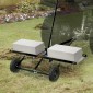 VEVOR Tow Behind Dethatcher, 40 ιντσών Row Dethatcher με 20 Spring Steel Tines, Lawn Dethatcher Rake για ATV ή Mower, Tow Behind Lawn Rake with Lift Handle for Garden Farm Grass