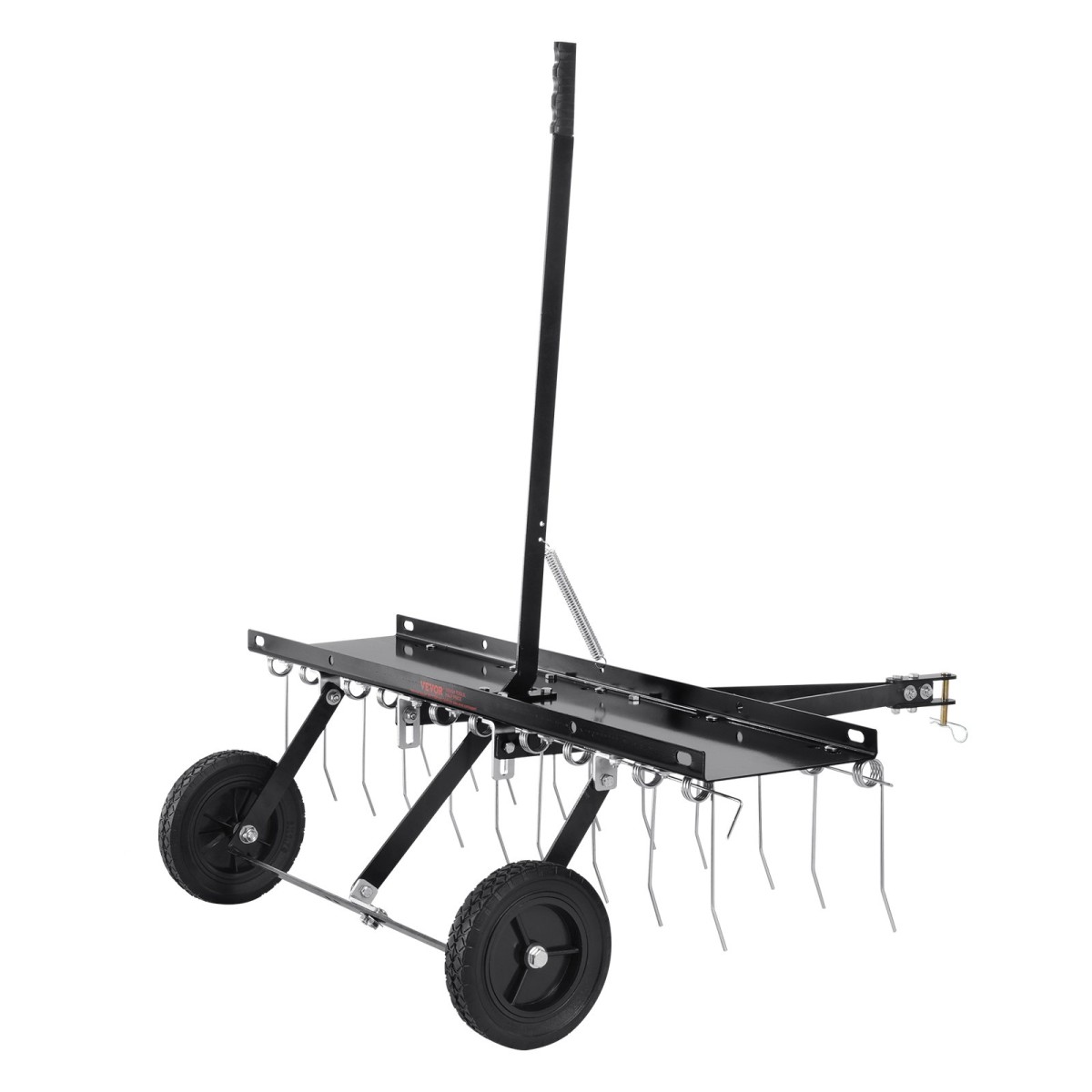 VEVOR Tow Behind Dethatcher, 40 ιντσών Row Dethatcher με 20 Spring Steel Tines, Lawn Dethatcher Rake για ATV ή Mower, Tow Behind Lawn Rake with Lift Handle for Garden Farm Grass