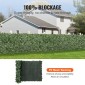 VEVOR Ivy Privacy Fence, 990 x 2490 mm τεχνητή πράσινη οθόνη τοίχου, πράσινος φράχτης κισσός με υφασμάτινη επένδυση και ενισχυμένη άρθρωση, ψεύτικο φράχτη διακόσμηση αμπελόφυλλων για εξωτερικό κήπο, αυλή