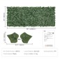VEVOR Ivy Privacy Fence, 990 x 2490 mm τεχνητή πράσινη οθόνη τοίχου, πράσινος φράχτης κισσός με υφασμάτινη επένδυση και ενισχυμένη άρθρωση, ψεύτικο φράχτη διακόσμηση αμπελόφυλλων για εξωτερικό κήπο, αυλή