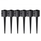 VEVOR Fence Post Anchor Ground Spike, 6 πακέτο 24 x 4 x 4 ίντσες εξωτερική διάμετρος (εσωτερική διάμετρος 3,5 x 3,5 ίντσες), μεταλλική μαύρη σκόνη με επίστρωση πάσσαλου, για κιγκλίδωμα κήπου κατάστρωμα γραμματοκιβωτίου