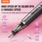 VEVOR Electric Cordless Nail Drill, 30.000 RPM επαναφορτιζόμενη μηχανή νυχιών E λίμας μεταβλητής ταχύτητας, φορητό γυαλιστικό μανικιούρ πεντικιούρ με 50 τεμ.