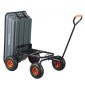 VEVOR Dump Cart, Poly Garden Dump Cart με εύκολο στη συναρμολόγηση ατσάλινο σκελετό, Dump wagon με 2-σε-1 Convertible λαβή, Utility Wheelbarrow 600 lbs, Ελαστικά 10 ιντσών