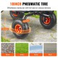 VEVOR Dump Cart, Poly Garden Dump Cart με εύκολο στη συναρμολόγηση ατσάλινο σκελετό, Dump wagon με 2-σε-1 Convertible λαβή, Utility Wheelbarrow 600 lbs, Ελαστικά 10 ιντσών