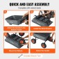 VEVOR Dump Cart, Poly Garden Dump Cart με εύκολο στη συναρμολόγηση ατσάλινο σκελετό, Dump wagon με 2-σε-1 Convertible λαβή, Utility Wheelbarrow 600 lbs, Ελαστικά 10 ιντσών