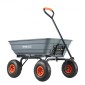 VEVOR Dump Cart, Poly Garden Dump Cart με εύκολο στη συναρμολόγηση ατσάλινο σκελετό, Dump wagon με 2-σε-1 Convertible λαβή, Utility Wheelbarrow 600 lbs, Ελαστικά 10 ιντσών