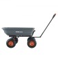 VEVOR Dump Cart, Poly Garden Dump Cart με εύκολο στη συναρμολόγηση ατσάλινο σκελετό, Dump wagon με 2-σε-1 Convertible λαβή, Utility Wheelbarrow 600 lbs, Ελαστικά 10 ιντσών