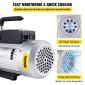 Αντλία κενού VEVOR Μονοστάδιο 340 L/min (12CFM) Θύρα εισόδου 1/4