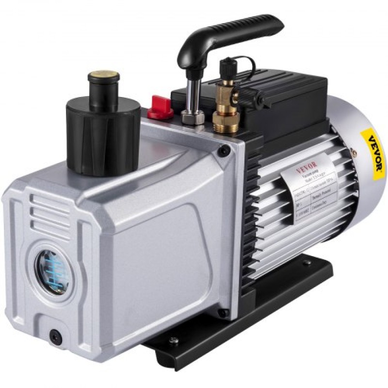 Αντλία κενού VEVOR Μονοστάδιο 340 L/min (12CFM) Θύρα εισόδου 1/4