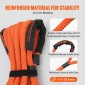 VEVOR 1" (2,54 cm) x 30'/9,1 m Kinetic Recovery Tow Rope 38.000 lbs/17.237,5 kg, Heavy-Duty Off Road Snatch Strap, Extreme Duty 30% Elasticity Energy Snatch Strap for Jeep Car SuV Truck ATV