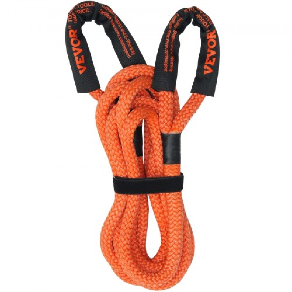 VEVOR 1" (2,54 cm) x 30'/9,1 m Kinetic Recovery Tow Rope 38.000 lbs/17.237,5 kg, Heavy-Duty Off Road Snatch Strap, Extreme Duty 30% Elasticity Energy Snatch Strap for Jeep Car SuV Truck ATV