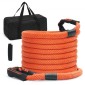 VEVOR 1" (2,54 cm) x 30'/9,1 m Kinetic Recovery Tow Rope 38.000 lbs/17.237,5 kg, Heavy-Duty Off Road Snatch Strap, Extreme Duty 30% Elasticity Energy Snatch Strap for Jeep Car SuV Truck ATV