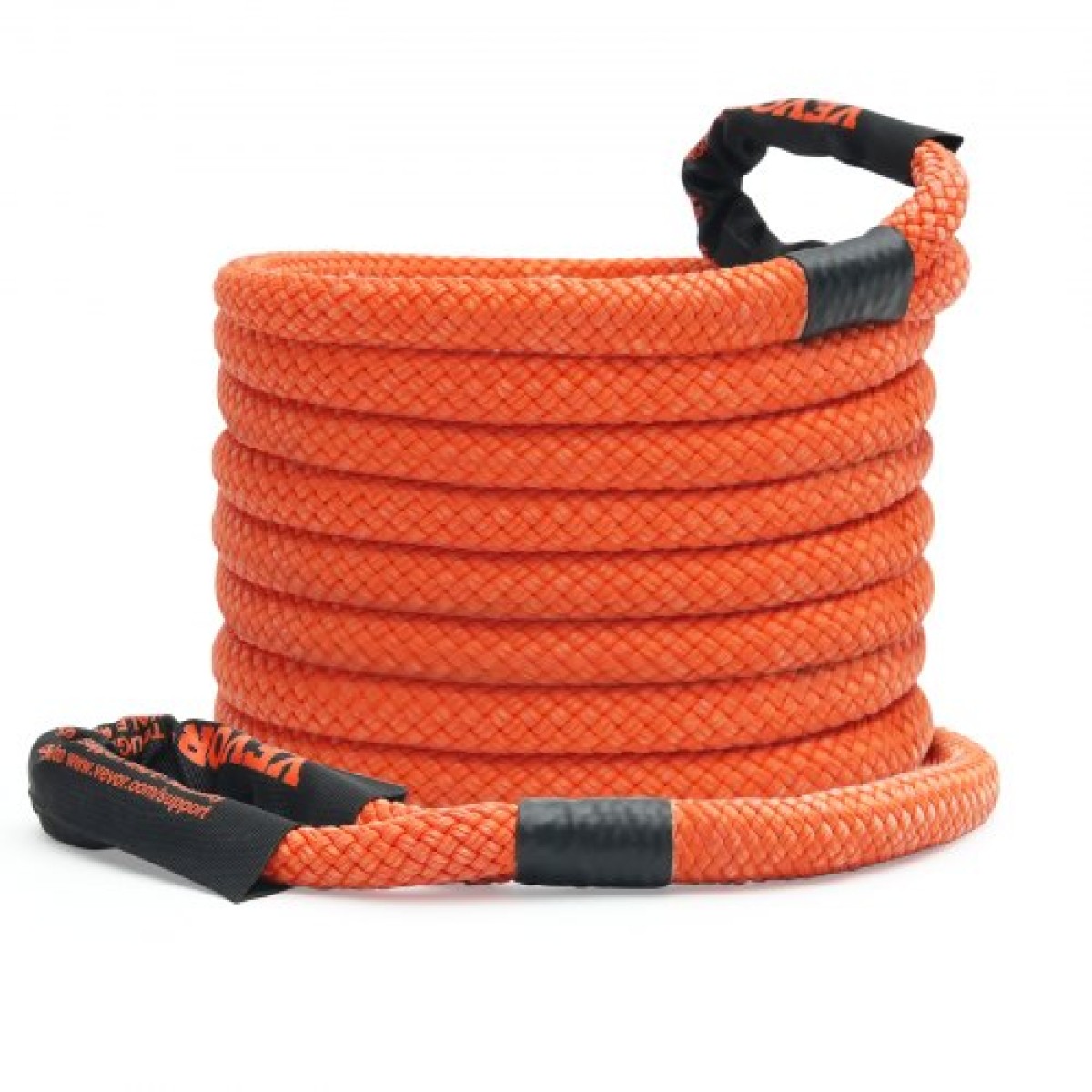 VEVOR 1" (2,54 cm) x 30'/9,1 m Kinetic Recovery Tow Rope 38.000 lbs/17.237,5 kg, Heavy-Duty Off Road Snatch Strap, Extreme Duty 30% Elasticity Energy Snatch Strap for Jeep Car SuV Truck ATV