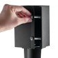 VEVOR Fence Post Anchor Ground Spike, 4 πακέτο 24 x 4 x 4 ίντσες εξωτερική διάμετρος (εσωτερική διάμετρος 3,5 x 3,5 ίντσες), μεταλλική μαύρη σκόνη με επίστρωση πάσσαλου, για κιγκλίδωμα κήπου κατάστρωμα γραμματοκιβωτίου