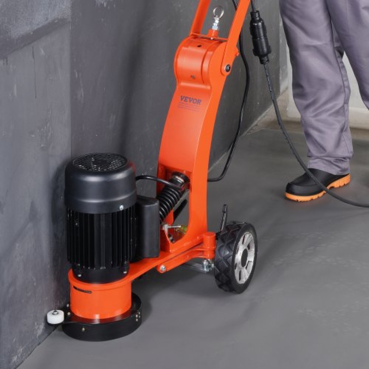 Μύλος δαπέδου σκυροδέματος VEVOR 7"/17,8 cm Walk-Behind Polisher 2,0HP Adjustable Machine