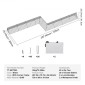 VEVOR Chicken Tunnels, 287 x 78,7 x 24,2 inch (LxWxH) Chicken Tunnels for Yard, Portable Chicken Tunnels for Outside with Corner Frames, 2 Set, Κατάλληλο για κοτόπουλα, πάπιες, κουνέλια