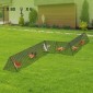 VEVOR Chicken Tunnels, 287 x 78,7 x 24,2 inch (LxWxH) Chicken Tunnels for Yard, Portable Chicken Tunnels for Outside with Corner Frames, 2 Set, Κατάλληλο για κοτόπουλα, πάπιες, κουνέλια