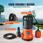 VEVOR Submersible Utility Pump Pump Pump Pump 400W 2510 GPH/9506 LPH 26 ft/7,9 m Head Water Pump