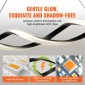 Φωτιστικά VEVOR Modern Chandelier, 24W, ρυθμιζόμενο φωτιστικό LED κρεμαστό με τηλεχειριστήριο αμπαζούρ σιλικόνης, ρυθμιζόμενο φωτιστικό οροφής φωτεινότητας θερμοκρασίας χρώματος 3000K-6000K για τραπεζαρία κουζίνας