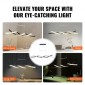 Φωτιστικά VEVOR Modern Chandelier, 24W, ρυθμιζόμενο φωτιστικό LED κρεμαστό με τηλεχειριστήριο αμπαζούρ σιλικόνης, ρυθμιζόμενο φωτιστικό οροφής φωτεινότητας θερμοκρασίας χρώματος 3000K-6000K για τραπεζαρία κουζίνας