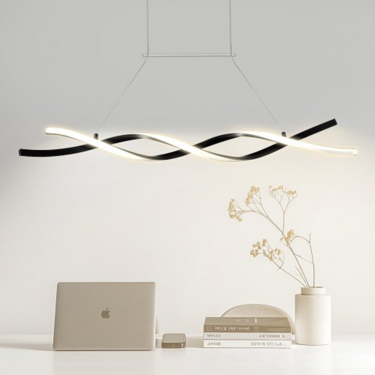 Φωτιστικά VEVOR Modern Chandelier, 24W, ρυθμιζόμενο φωτιστικό LED κρεμαστό με τηλεχειριστήριο αμπαζούρ σιλικόνης, ρυθμιζόμενο φωτιστικό οροφής φωτεινότητας θερμοκρασίας χρώματος 3000K-6000K για τραπεζαρία κουζίνας