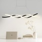 Φωτιστικά VEVOR Modern Chandelier, 24W, ρυθμιζόμενο φωτιστικό LED κρεμαστό με τηλεχειριστήριο αμπαζούρ σιλικόνης, ρυθμιζόμενο φωτιστικό οροφής φωτεινότητας θερμοκρασίας χρώματος 3000K-6000K για τραπεζαρία κουζίνας