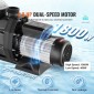 VEVOR 1500 W(2HP) Αντλία Υπέργειας Πισίνας, 220V-240V, 1450 / 2860 RPM Αντλία διπλής ταχύτητας 1800W, 33000 L/H Μέγ.Ισχυρή αντλία ροής, αντλία πισίνας εξοικονόμησης ενέργειας για πάνω από το έδαφος πισίνα, Πιστοποίηση CE