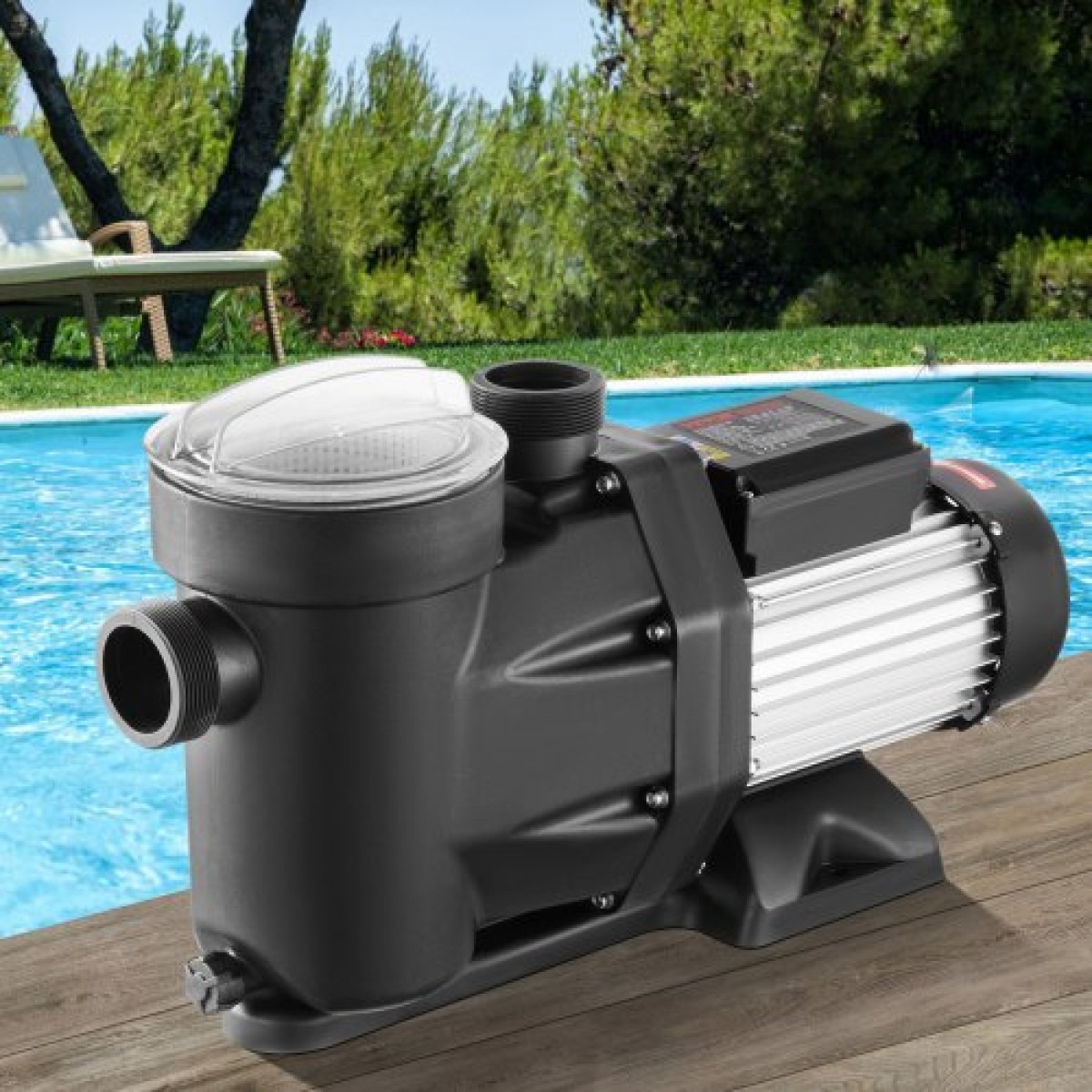 VEVOR 1500 W(2HP) Αντλία Υπέργειας Πισίνας, 220V-240V, 1450 / 2860 RPM Αντλία διπλής ταχύτητας 1800W, 33000 L/H Μέγ.Ισχυρή αντλία ροής, αντλία πισίνας εξοικονόμησης ενέργειας για πάνω από το έδαφος πισίνα, Πιστοποίηση CE
