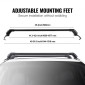 VEVOR Universal Roof Rack Cross Bars, Thickened Roof Rack Crossbars, Fit Roof With Side Rail, 70KG Loadity, Ρυθμιζόμενες ράβδοι γυμνής οροφής με κλειδαριές, για SUV, Sedan και Van