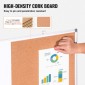 VEVOR 36" x 24" Whiteboard & Cork Combo με πλαίσιο αλουμινίου – Μαγνητικός πίνακας ανακοινώσεων 2 σε 1 Dry Dry Erase για βάση τοίχου – Ιδανικό για σχολείο, σπίτι, γραφείο