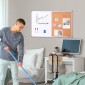 VEVOR 36" x 24" Whiteboard & Cork Combo με πλαίσιο αλουμινίου – Μαγνητικός πίνακας ανακοινώσεων 2 σε 1 Dry Dry Erase για βάση τοίχου – Ιδανικό για σχολείο, σπίτι, γραφείο
